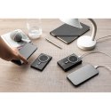 WRIGHT 10. Magnetyczny powerbank z superszybkim ładowaniem z recyklingowanego aluminium i recyklingowanego ABS o pojemności 10 0