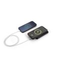 WRIGHT 10. Magnetyczny powerbank z superszybkim ładowaniem z recyklingowanego aluminium i recyklingowanego ABS o pojemności 10 0