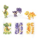 DINOSAURUS. Puzzle 3D z papieru i EVA w kształcie dinozaura