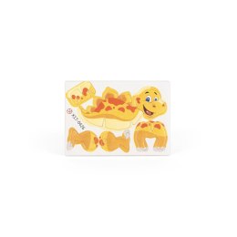 DINOSAURUS. Puzzle 3D z papieru i EVA w kształcie dinozaura