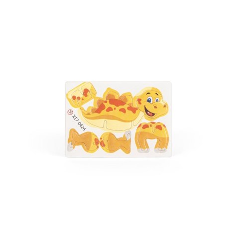 DINOSAURUS. Puzzle 3D z papieru i EVA w kształcie dinozaura