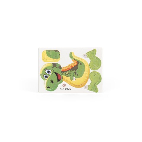 DINOSAURUS. Puzzle 3D z papieru i EVA w kształcie dinozaura
