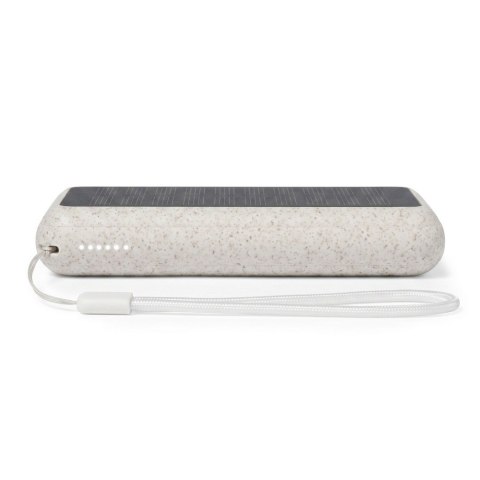 Power bank 5000 mAh ze słomy pszenicznej, ładowarka słoneczna