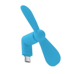 Przenośny wentylator USB turkusow
