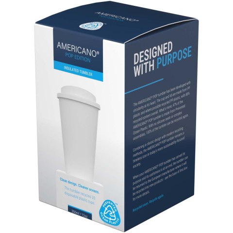 Kubek Americano® POP 350 ml termoizolowany, z pokrywką zabezpieczającą przed rozlaniem czarny