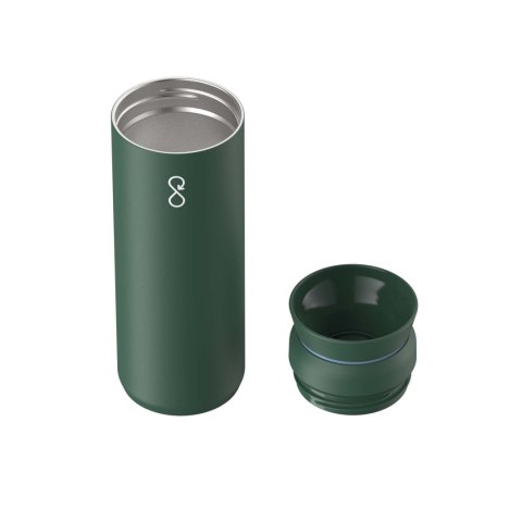 Ocean Bottle Peak Brew 590 ml kubek z recyklingowanej stali nierdzewnej leśny zielony
