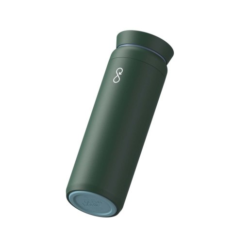 Ocean Bottle Peak Brew 590 ml kubek z recyklingowanej stali nierdzewnej leśny zielony