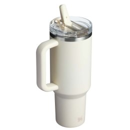 Stanley Quencher® ProTour 1180 ml termoizolowany kubek ze słomką, wykonany z recyklingowanej stali nierdzewnej kremowy