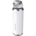 Termoizolowany bidon na wodę Stanley Classic Wellspring 710 ml wykonany z recyklingowanej stali nierdzewnej biały