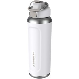 Termoizolowany bidon na wodę Stanley Classic Wellspring 710 ml wykonany z recyklingowanej stali nierdzewnej biały