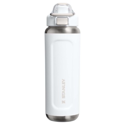 Termoizolowany bidon na wodę Stanley Classic Wellspring 710 ml wykonany z recyklingowanej stali nierdzewnej biały