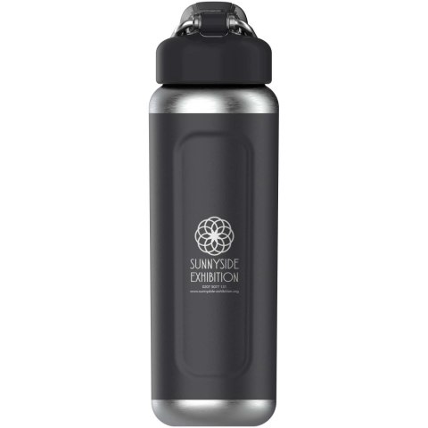 Termoizolowany bidon na wodę Stanley Classic Wellspring 710 ml wykonany z recyklingowanej stali nierdzewnej czarny