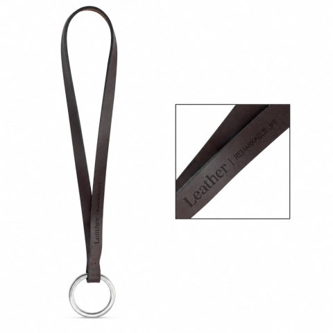 Wydrukowana próbka Lanyard LEATHER Short Slim (10 mm)