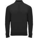 Epiro bluza unisex z długim rękawem i zamkiem błyskawicznym 1/4 200 g/m² czarny