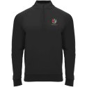 Epiro bluza unisex z długim rękawem i zamkiem błyskawicznym 1/4 200 g/m² czarny