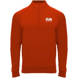 Epiro bluza unisex z długim rękawem i zamkiem błyskawicznym 1/4 200 g/m² czerwony
