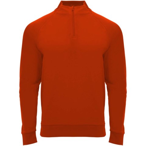 Epiro bluza unisex z długim rękawem i zamkiem błyskawicznym 1/4 200 g/m² czerwony