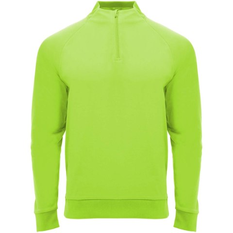 Epiro bluza unisex z długim rękawem i zamkiem błyskawicznym 1/4 200 g/m² fluorescencyjna zieleń