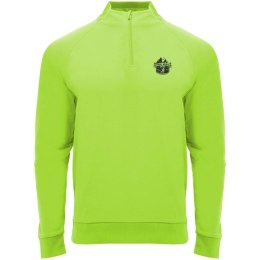 Epiro bluza unisex z długim rękawem i zamkiem błyskawicznym 1/4 200 g/m² fluorescencyjna zieleń
