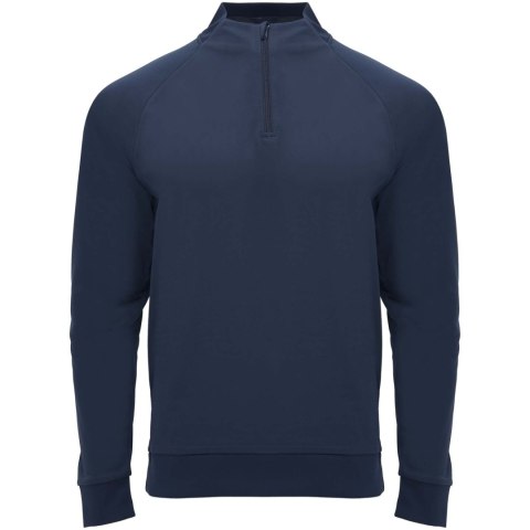 Epiro bluza unisex z długim rękawem i zamkiem błyskawicznym 1/4 200 g/m² granatowy