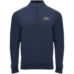 Epiro bluza unisex z długim rękawem i zamkiem błyskawicznym 1/4 200 g/m² granatowy