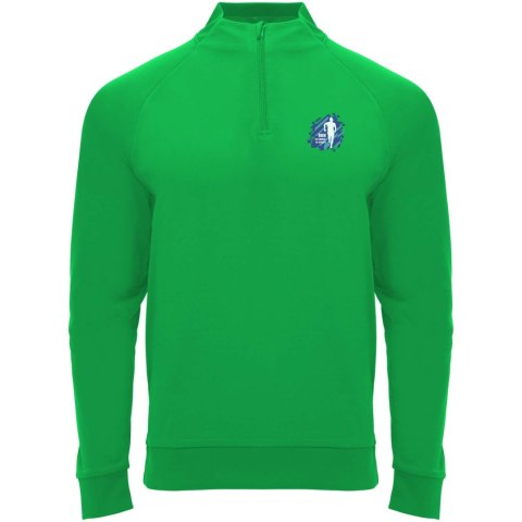 Epiro bluza unisex z długim rękawem i zamkiem błyskawicznym 1/4 200 g/m² paprociowy zielony