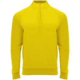Epiro bluza unisex z długim rękawem i zamkiem błyskawicznym 1/4 200 g/m² żółty