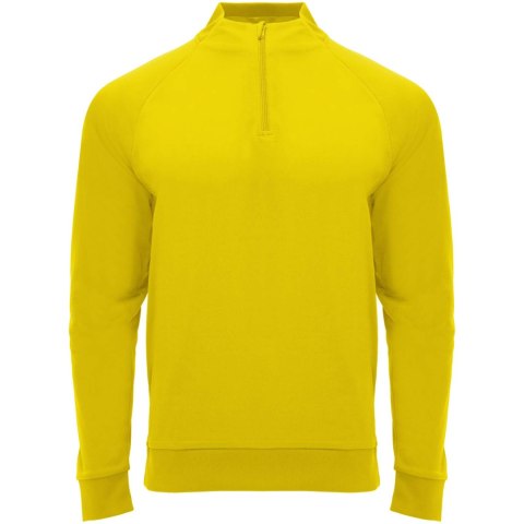 Epiro bluza unisex z długim rękawem i zamkiem błyskawicznym 1/4 200 g/m² żółty