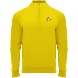 Epiro bluza unisex z długim rękawem i zamkiem błyskawicznym 1/4 200 g/m² żółty