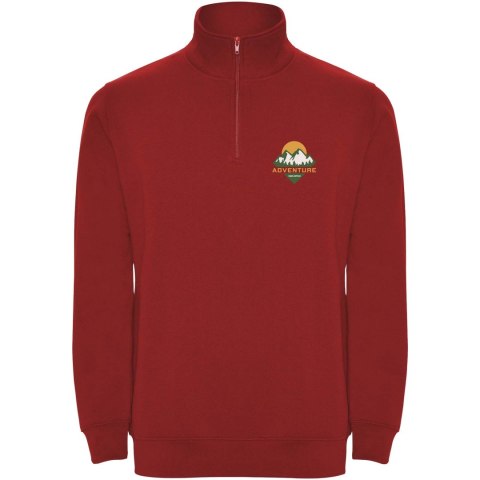 Aneto bluza rozpinany pod szyją na suwak 280 g/m² czerwony