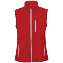 Nevada kamizelka unisex typu softshell czerwony