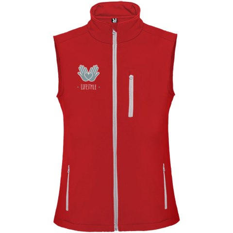 Nevada kamizelka unisex typu softshell czerwony