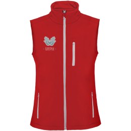 Nevada kamizelka unisex typu softshell czerwony