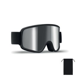 Gogle narciarskie UV400 srebrny błyszczący (MO3194-17)
