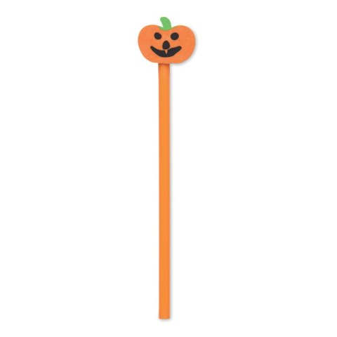 Halloweenowy ołówek z gumką pomarańczowy (MO3105-10)