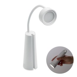 Lampa biurkowa i latarka 2 w 1 biały (MO2994-06)
