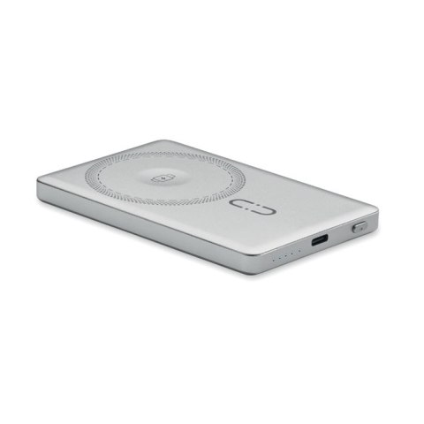 Magnetyczny powerbank 5000mAh 1 srebrny mat (MO3179-16)