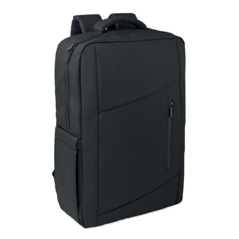 Plecak na laptopa 15" PU RPET czarny (MO3208-03)