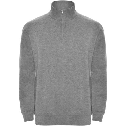Aneto bluza rozpinany pod szyją na suwak 280 g/m² melanż szary (R11092U0)