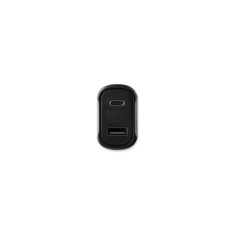 DIRAC. Adapter do zapalniczki z portem USB-A 18W i USB-C 20W wykonany w 100% z rABS