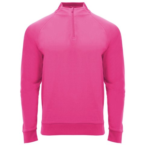 Epiro bluza unisex z długim rękawem i zamkiem błyskawicznym 1/4 200 g/m² fluorescencyjny róż (R11154P2)