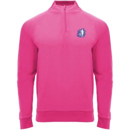 Epiro bluza unisex z długim rękawem i zamkiem błyskawicznym 1/4 200 g/m² fluorescencyjny róż (R11154P2)