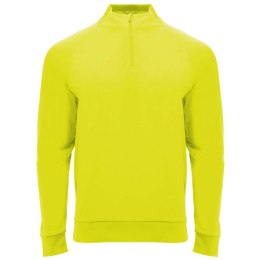 Epiro bluza unisex z długim rękawem i zamkiem błyskawicznym 1/4 200 g/m² fluorescencyjny żółty (R11151C2)