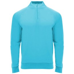 Epiro bluza unisex z długim rękawem i zamkiem błyskawicznym 1/4 200 g/m² turkus fluorescencyjny