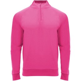 Epiro dziecięca bluza z długim rękawem i zamkiem błyskawicznym 1/4 200 g/m² fluorescencyjny róż (K11154PH)