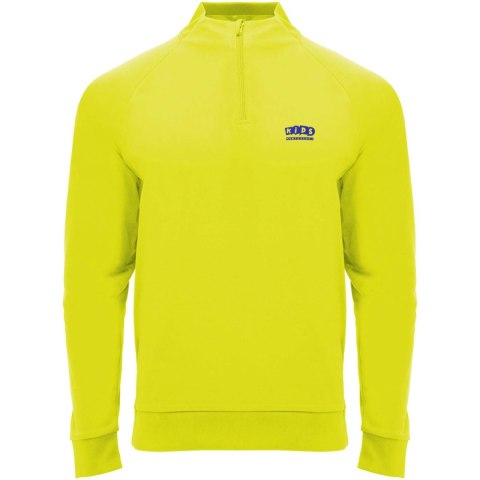 Epiro dziecięca bluza z długim rękawem i zamkiem błyskawicznym 1/4 200 g/m² fluorescencyjny żółty (K11151CF)