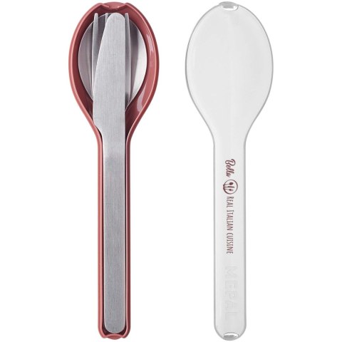 Mepal Ellipse zestaw sztućców różowy