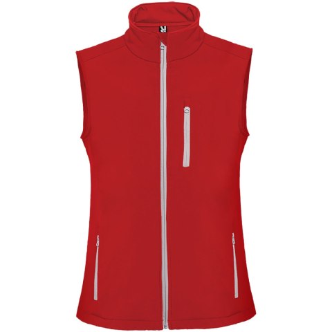 Nevada kamizelka unisex typu softshell czerwony