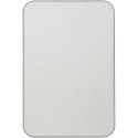 Powerbank Avis 10 000 mAh z recyklingowanego aluminium, z wbudowanym magnesem srebrny
