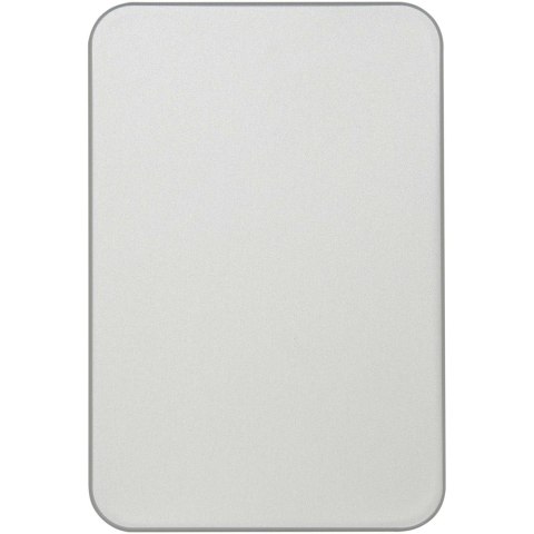 Powerbank Avis 10 000 mAh z recyklingowanego aluminium, z wbudowanym magnesem srebrny